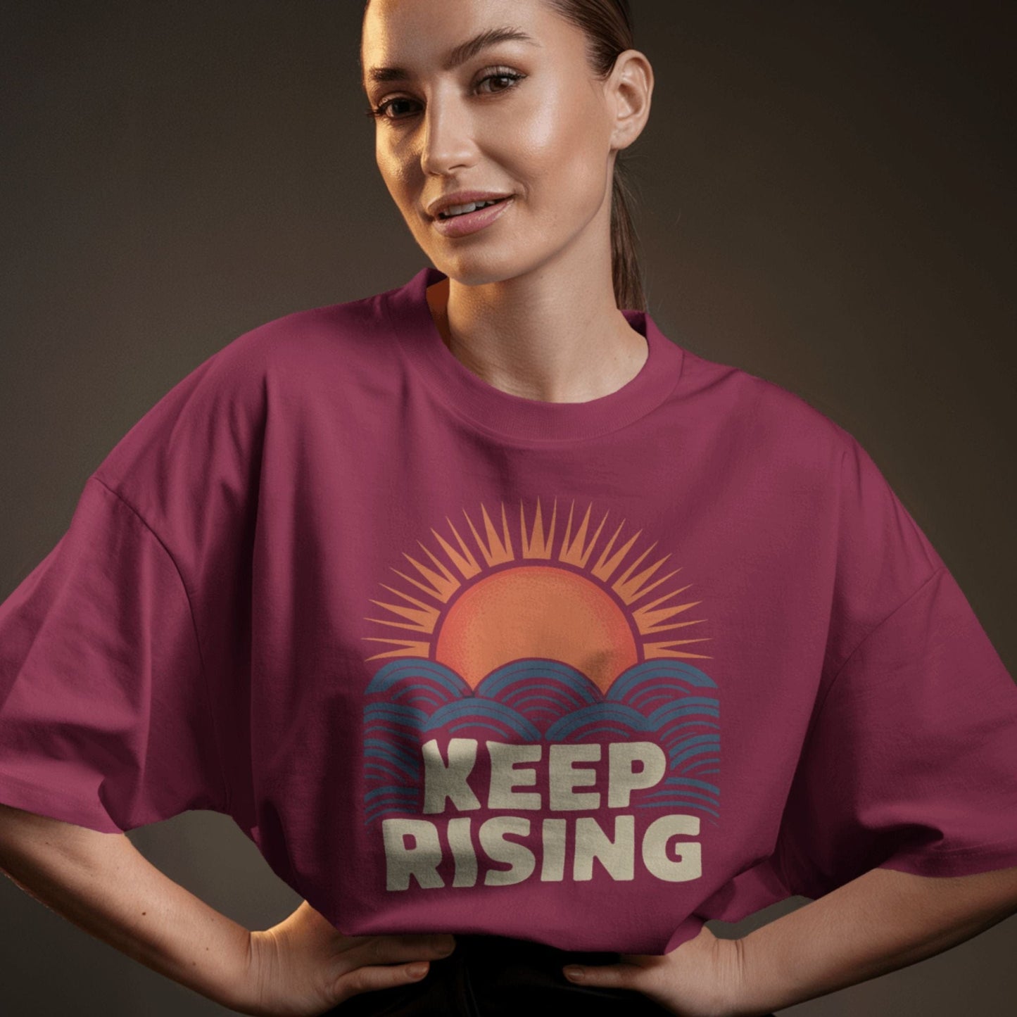Keep Rising Retro Sunset