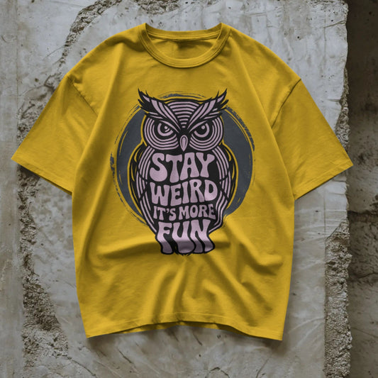 Stay Weird Psychedelic Owl