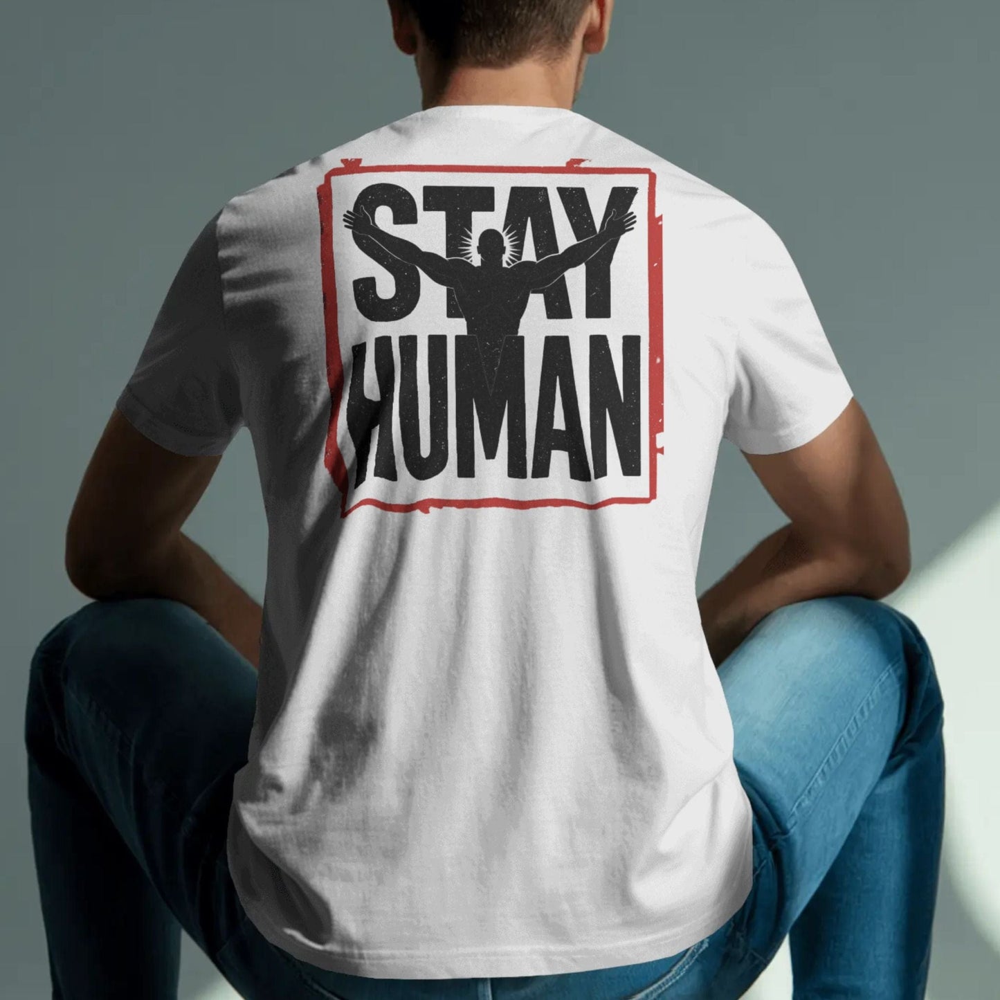 Stay Human – Bold Frame